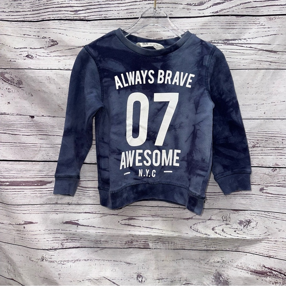 H&M Always Brave Kids Navy Blue Sweatshirt Size 2-4